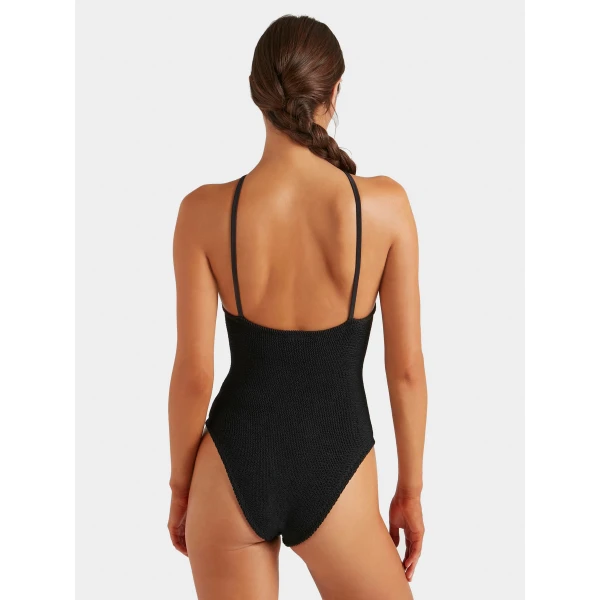 Hunza G Jasmine Swim With Tonal Hoop
Black, view 3