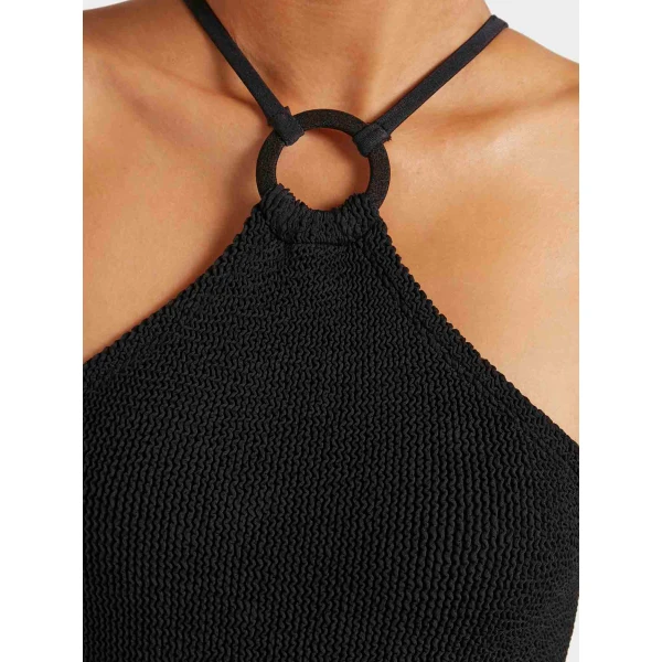 Hunza G Jasmine Swim With Tonal Hoop
Black, view 5