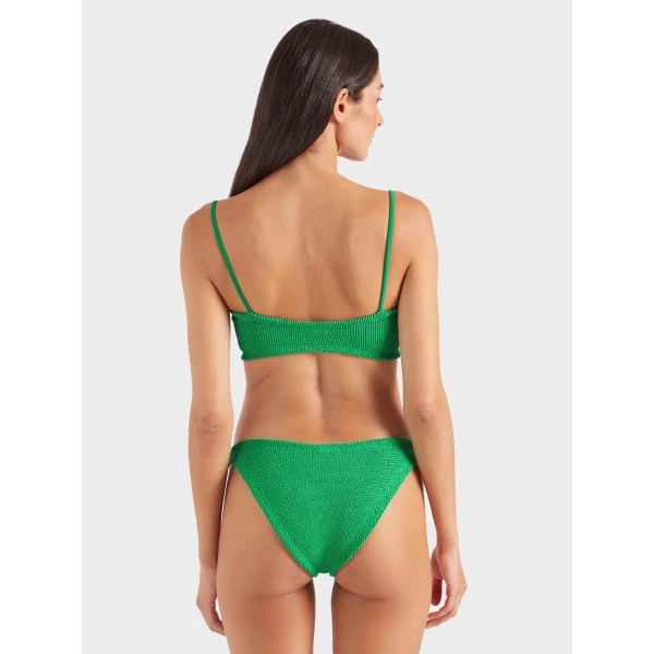 Hunza G Misty Bikini With Tonal Hoops
Emerald, view 3