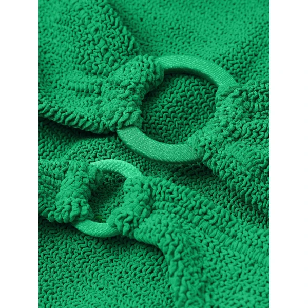 Hunza G Misty Bikini With Tonal Hoops
Emerald, view 7