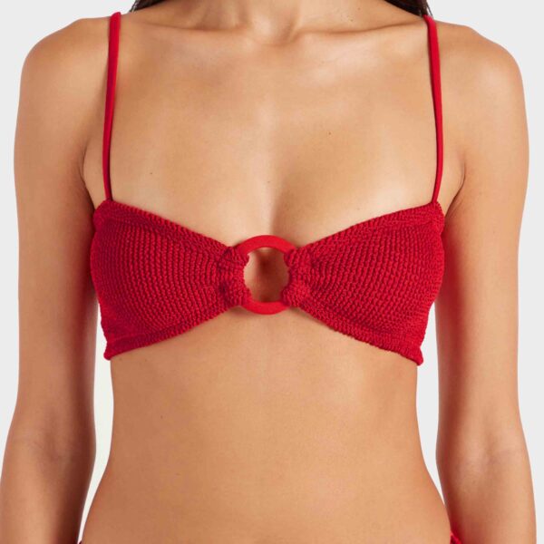 Red - Hunza G Crinkle Swimwear - One Size - Shop at Coveti