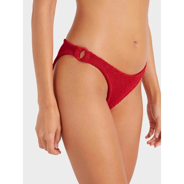 Hunza G Misty Bikini With Tonal Hoops
Red, view 5