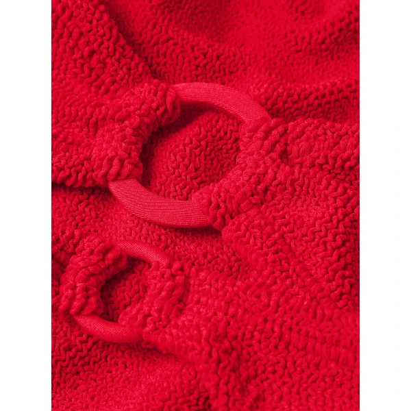 Hunza G Misty Bikini With Tonal Hoops
Red, view 7