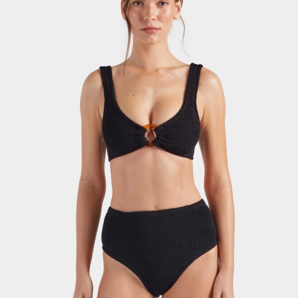 Black - Hunza G Crinkle Swimwear - One Size - Shop at Coveti