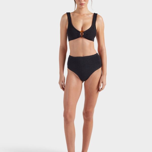 Black - Hunza G Crinkle Swimwear - One Size - Shop at Coveti