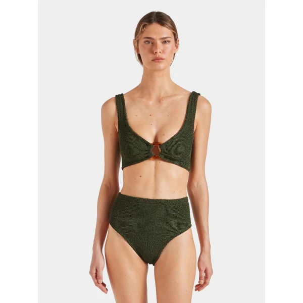 Hunza G Nadine Bikini
Metallic Khaki, view 2