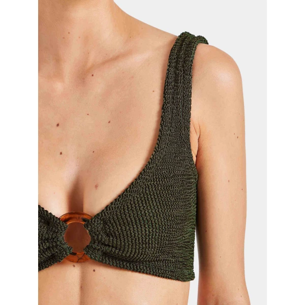 Hunza G Nadine Bikini
Metallic Khaki, view 4
