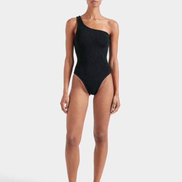 Black - Hunza G Crinkle Swimwear - One Size - Shop at Coveti