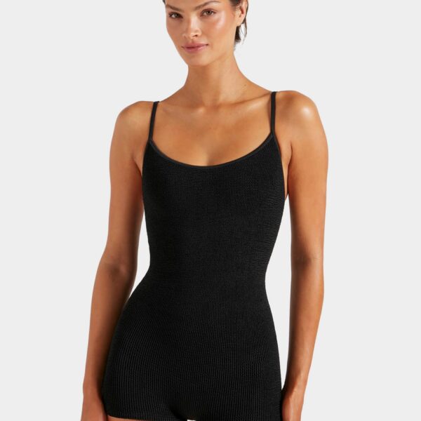 Black - Hunza G Crinkle Swimwear - One Size - Shop at Coveti