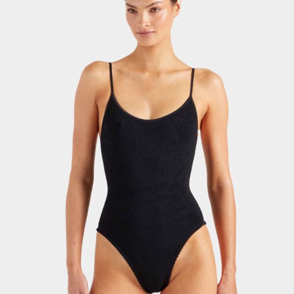 Black - Hunza G Crinkle Swimwear - One Size - Shop at Coveti