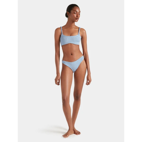 Hunza G Phoebe Bikini
Metallic Ice Blue, view 5