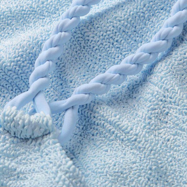 Metallic Ice Blue - Hunza G Crinkle Swimwear - One Size - Shop at Coveti
