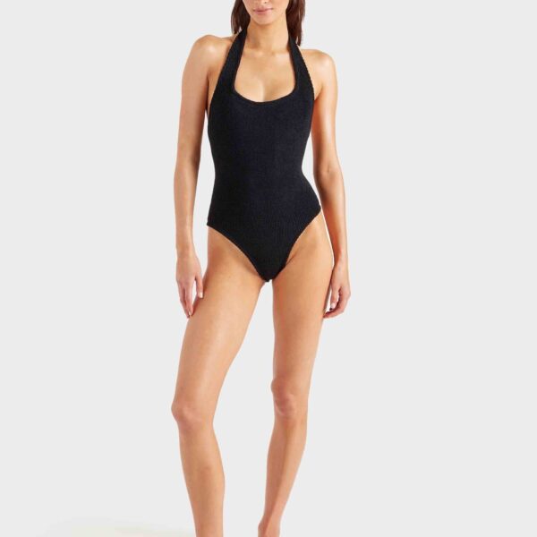 Black - Hunza G Crinkle Swimwear - One Size - Shop at Coveti