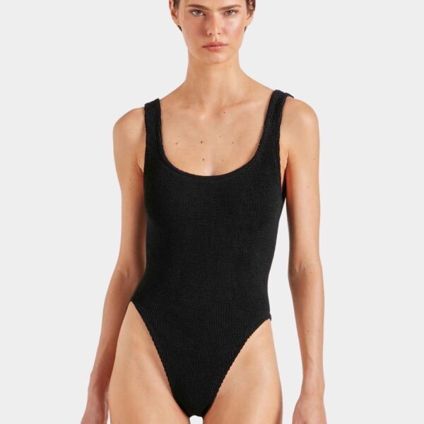 Black - Hunza G Crinkle Swimwear - One Size - Shop at Coveti