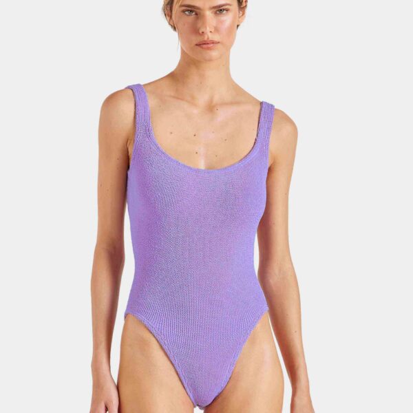 Lilac - Hunza G Crinkle Swimwear - One Size - Shop at Coveti
