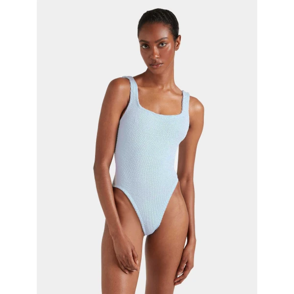 Hunza G Square Neck Swim
Metallic Ice Blue, view 2