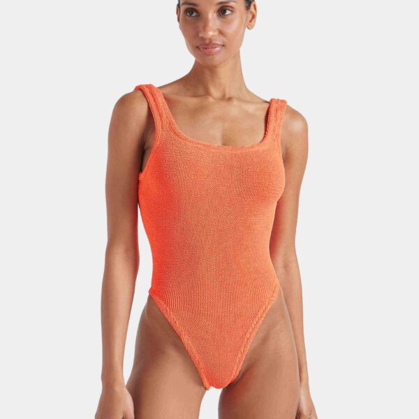 Orange - Hunza G Crinkle Swimwear - One Size - Shop at Coveti