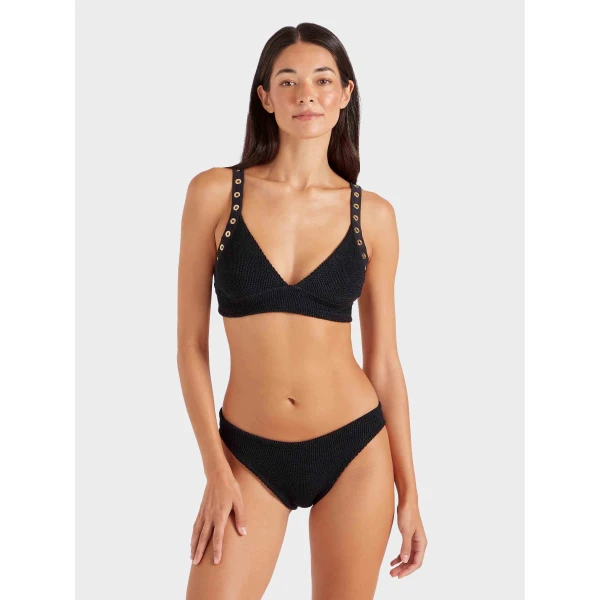 Hunza G Tessa Eyelet Bikini
Black/Gold, view 2