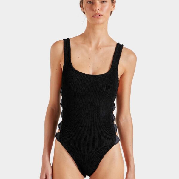 Black - Hunza G Crinkle Swimwear - One Size - Shop at Coveti