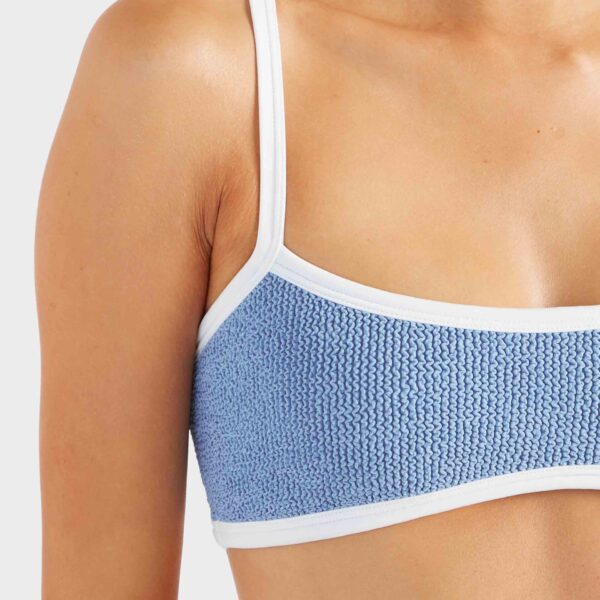 Cornflower/White - Hunza G Crinkle Swimwear - One Size - Shop at Coveti