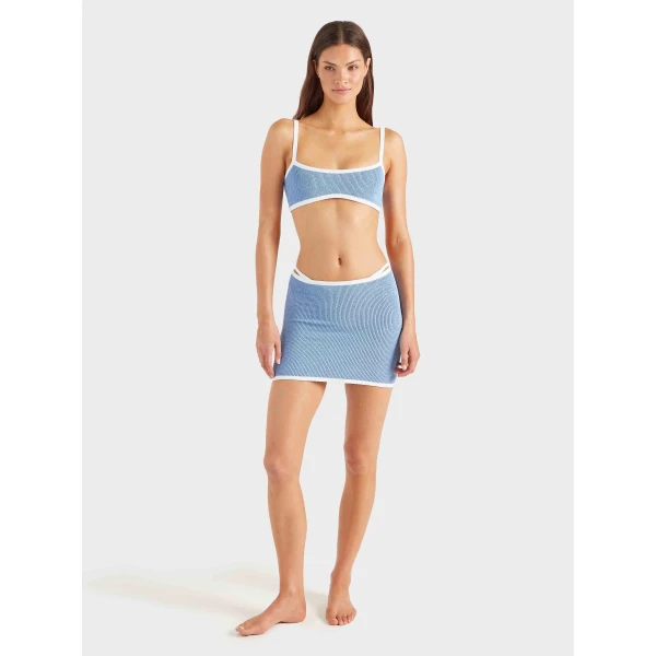 Hunza G Tyler Bikini
Cornflower/White, view 7