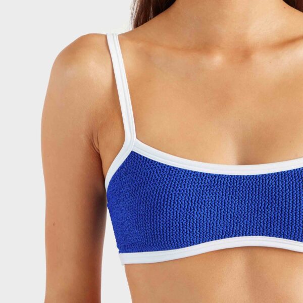 Royal Blue/White - Hunza G Crinkle Swimwear - One Size - Shop at Coveti