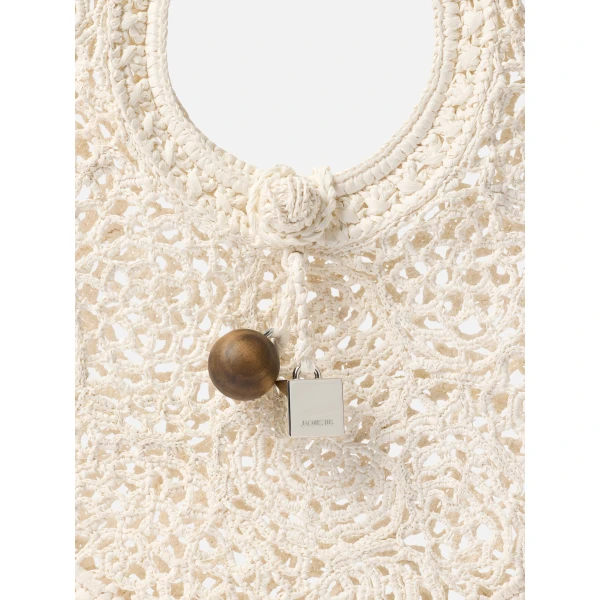 JACQUEMUS The Spiaggia Small Round Bag, view 6