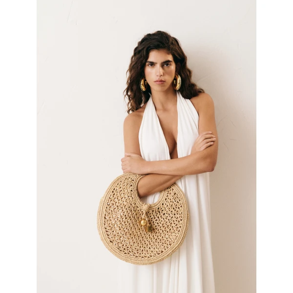 JACQUEMUS The Spiaggia small round bag, view 6