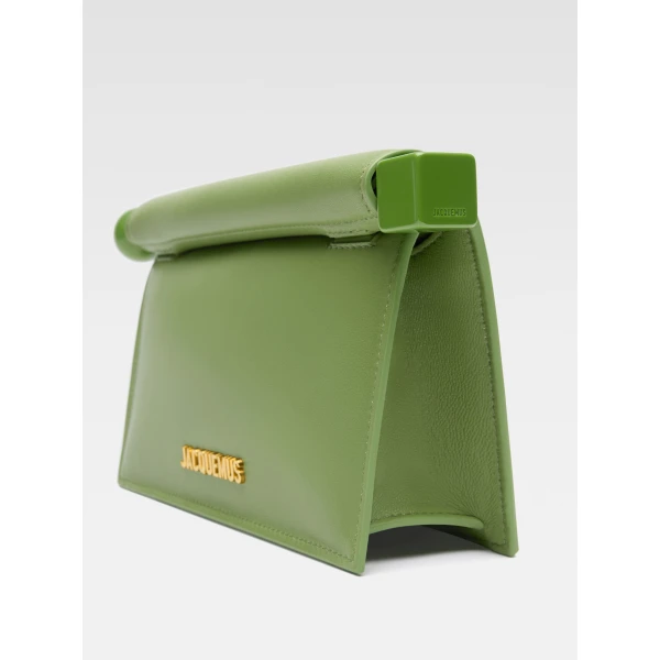 JACQUEMUS The small Rond Carré clutch, view 4