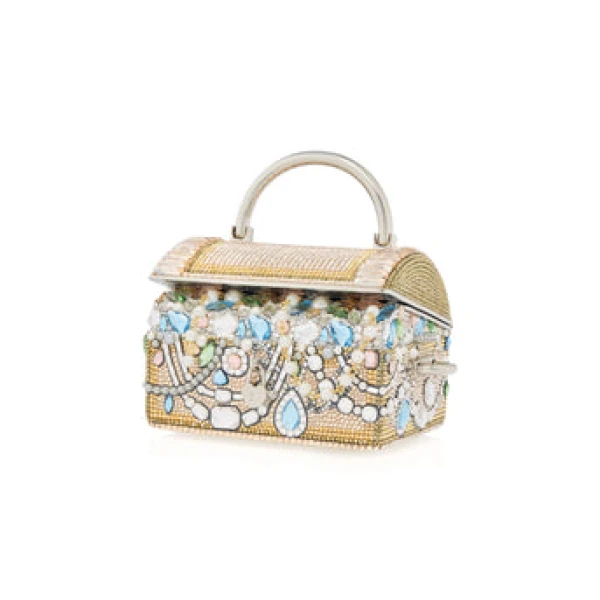 Judith Leiber Abundance Treasure Chest - Judith Leiber Crystal Clutch - Luxury Evening Bag - Shop at Coveti