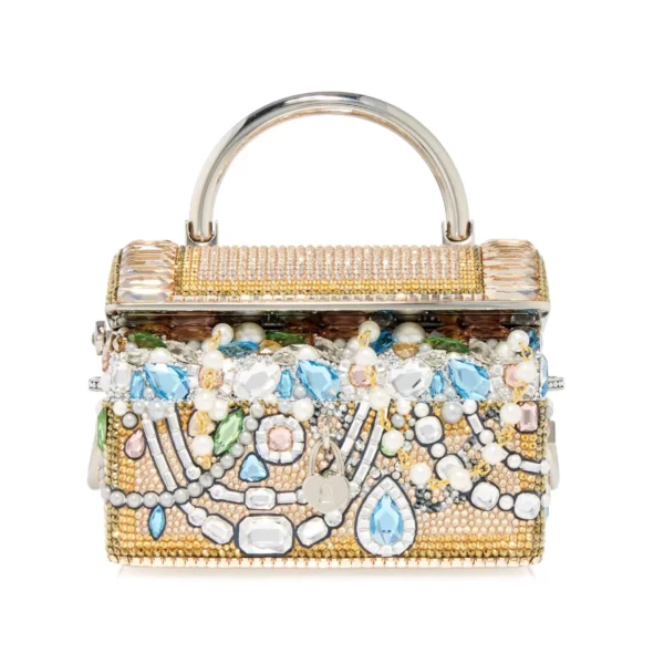 Judith Leiber Abundance Treasure Chest - Judith Leiber Crystal Clutch - Luxury Evening Bag - Shop at Coveti