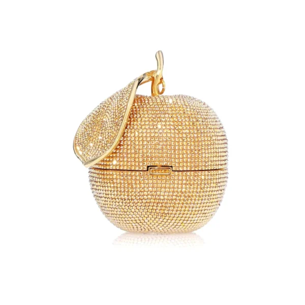 Judith Leiber Apple Golden Delicious - Judith Leiber Crystal Clutch - Luxury Evening Bag - Shop at Coveti