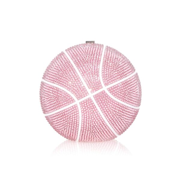 Judith Leiber Basketball Pink - Judith Leiber Crystal Clutch - Luxury Evening Bag - Shop at Coveti