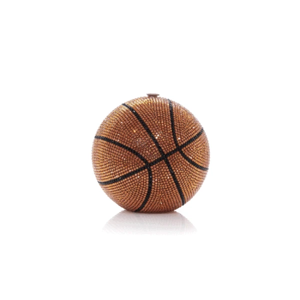 Judith Leiber Basketball - Judith Leiber Crystal Clutch - Luxury Evening Bag - Shop at Coveti