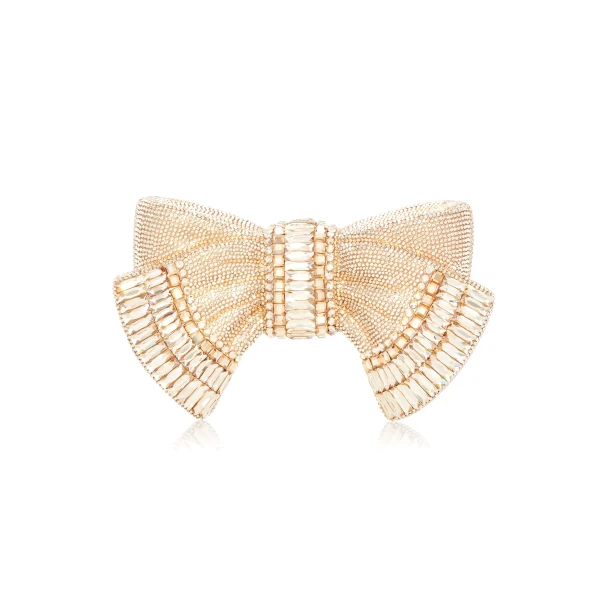Judith Leiber Bow Deco Gems Champagne