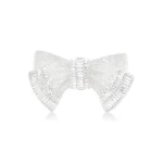 Judith Leiber Bow Deco Gems Silver - Judith Leiber Crystal Clutch - Luxury Evening Bag - Shop at Coveti