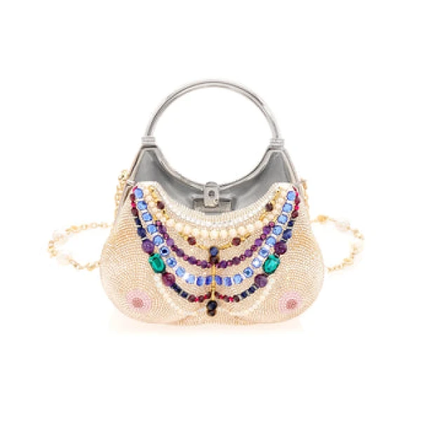 Judith Leiber Bust Nude - Judith Leiber Crystal Clutch - Luxury Evening Bag - Shop at Coveti