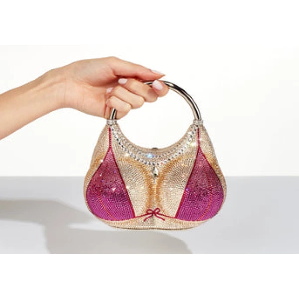 Judith Leiber Bust Pink Bikini - Judith Leiber Crystal Clutch - Luxury Evening Bag - Shop at Coveti
