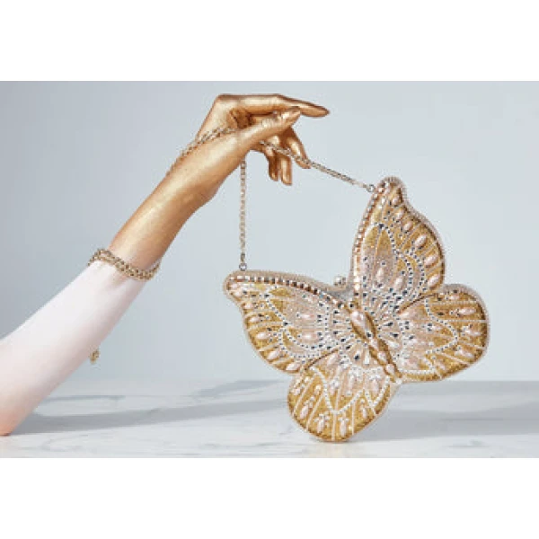 Judith Leiber Butterfly Pearly - Judith Leiber Crystal Clutch - Luxury Evening Bag - Shop at Coveti