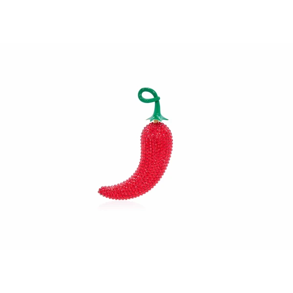 Judith Leiber Chili Pepper Pillbox Jalapeño