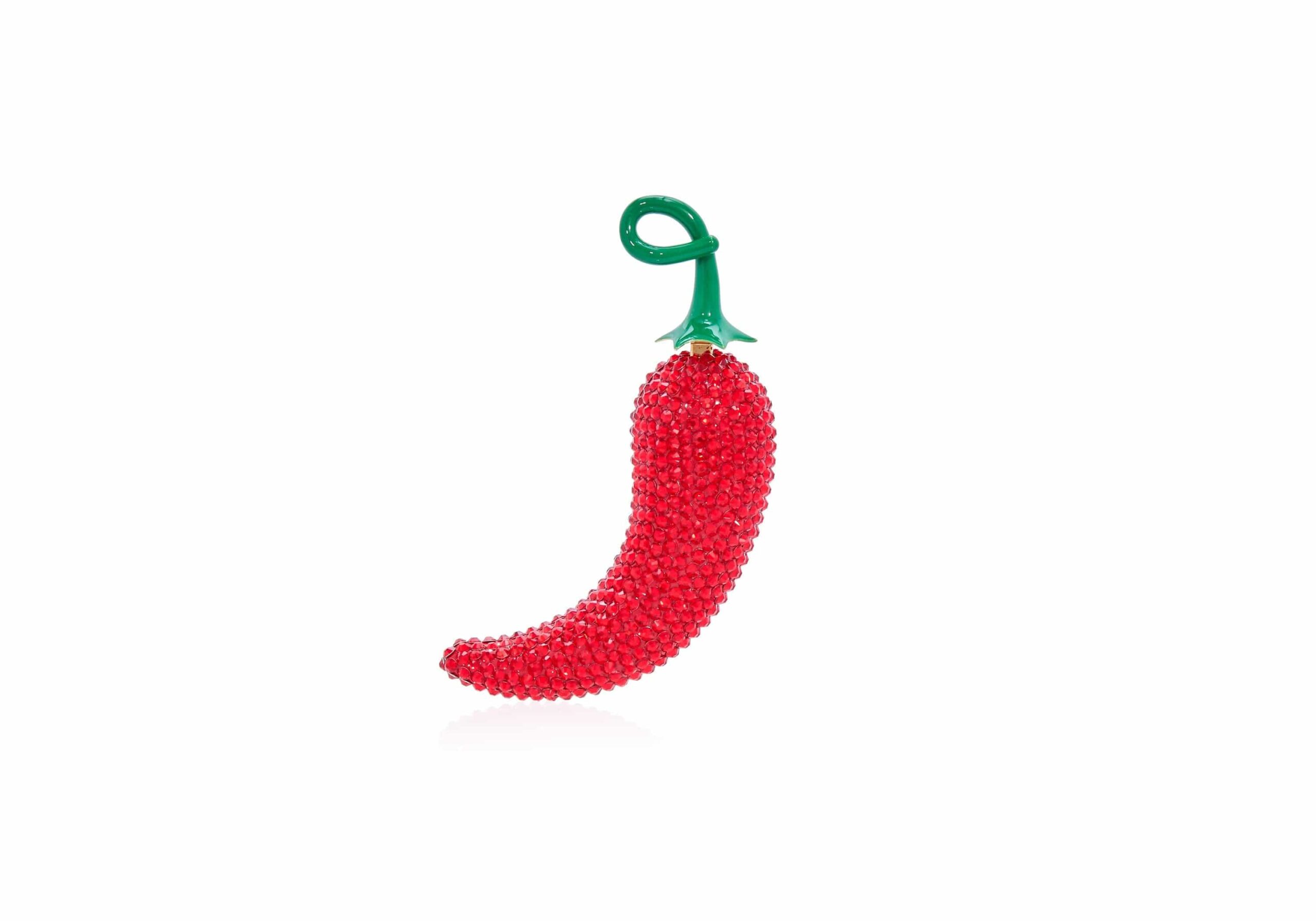Judith Leiber Chili Pepper Pillbox Jalapeño - Judith Leiber Crystal Clutch - Luxury Evening Bag - Shop at Coveti Judith Leiber Chili Pepper Pillbox Jalapeño - Judith Leiber Crystal Clutch - Luxury Evening Bag - Shop at Coveti