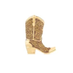 Judith Leiber Cowboy Boot Austin Brown - Judith Leiber Crystal Clutch - Luxury Evening Bag - Shop at Coveti
