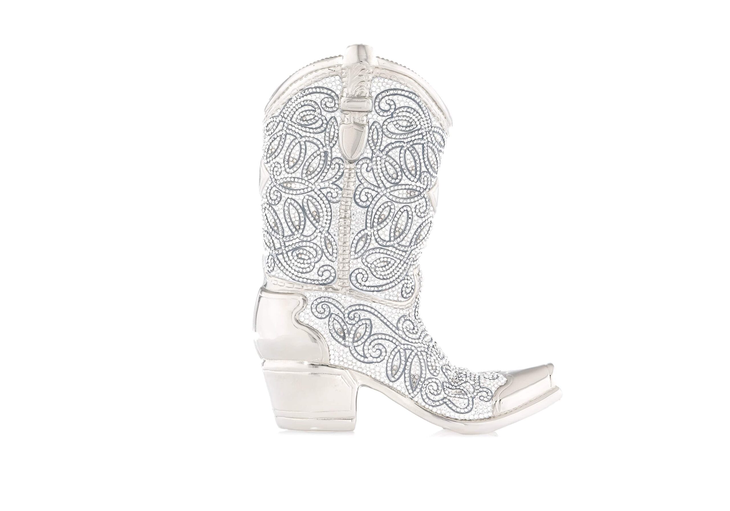 Judith Leiber Cowboy Boot Austin Silver Purse - Judith Leiber Crystal Clutch - Luxury Evening Bag - Shop at Coveti Judith Leiber Cowboy Boot Austin Silver Purse - Judith Leiber Crystal Clutch - Luxury Evening Bag - Shop at Coveti