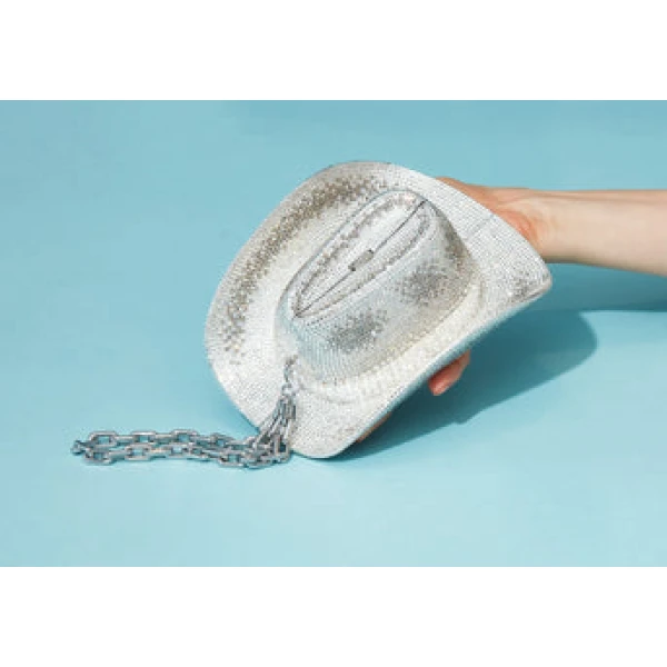 Judith Leiber Cowboy Hat Jane Purse - Judith Leiber Crystal Clutch - Luxury Evening Bag - Shop at Coveti