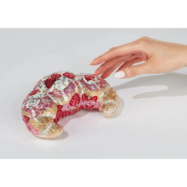 Judith Leiber Croissant Indulgence - Judith Leiber Crystal Clutch - Luxury Evening Bag - Shop at Coveti