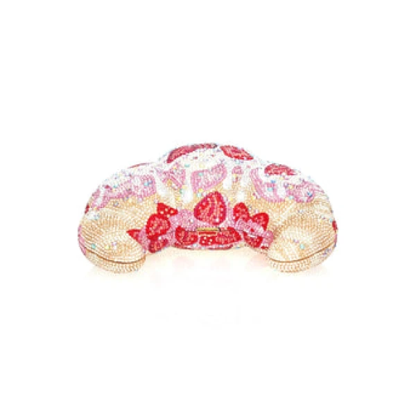 Judith Leiber Croissant Indulgence - Judith Leiber Crystal Clutch - Luxury Evening Bag - Shop at Coveti