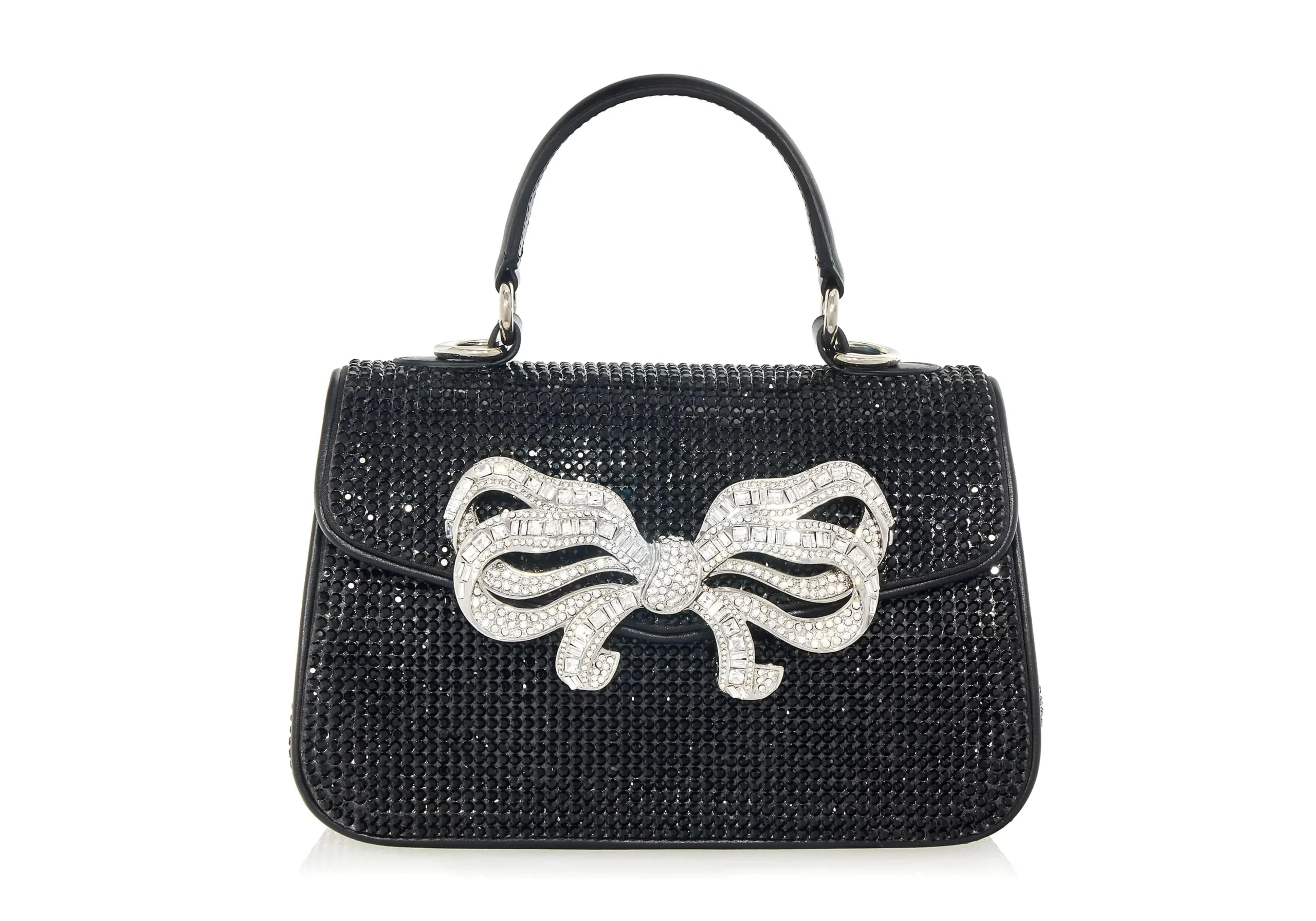 Judith Leiber Crystal Bow Top Handle Black - Judith Leiber Crystal Clutch - Luxury Evening Bag - Shop at Coveti Judith Leiber Crystal Bow Top Handle Black - Judith Leiber Crystal Clutch - Luxury Evening Bag - Shop at Coveti