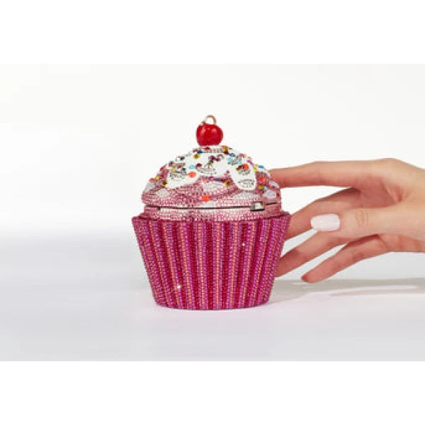 Judith Leiber Cupcake Cherry - Judith Leiber Crystal Clutch - Luxury Evening Bag - Shop at Coveti