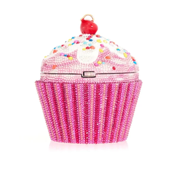 Judith Leiber Cupcake Cherry - Judith Leiber Crystal Clutch - Luxury Evening Bag - Shop at Coveti