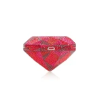Judith Leiber Designer Diamond Ruby Handbag - Judith Leiber Crystal Clutch - Luxury Evening Bag - Shop at Coveti